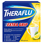 Theraflu Extra Grip Lek na objawy przeziębienia i grypy, 10 saszetek