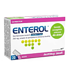 Enterol proszek do sporządzania zawiesiny doustnej 250 mg, 20 Saszetek
