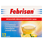 Febrisan (750 mg + 60 mg + 10 mg)/5 g 12 sasz.