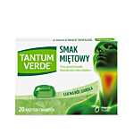 Tantum Verde 3 mg, 20 Pastylek twardych, Smak miętowy