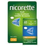 Nicorette Fruit 4 mg Tabletki do ssania, 40 szt.