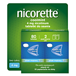 Nicorette Coolmint 4 mg Tabletki do ssania, 80 szt.
