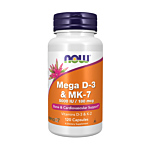 Now Foods Witamina Mega D-3 & MK-7 Kapsułki, 120 sztuk