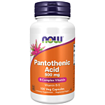 Now Foods Pantothenic Acid 500 mg Kapsułki, 100 sztuk