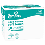 Pampers Aqua Soft Touch Chusteczki nawilżane, 48 szt. x 12