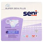 Super Seni Plus Pieluchomajtki dla dorosłych 55-80 cm, Small
