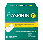 Aspirin C 400mg+240mg, 40 Tabletek musujących