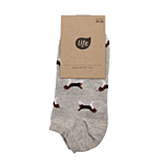 Life Stopki bawełniane Hipster wzór Piesek Beagle szary, rozm.43-46