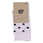 Life Skarpety bawełniane Hipster wzór Hearts Pink, rozm. 35-38