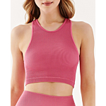 Gabriella Seamless Top Halter Rib Rose
