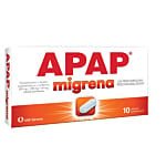 Apap Migrena 250 mg+250 mg+ 65 mg 10 Tabletek powlekanych