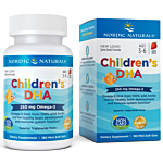 Nordic Naturals Children's DHA 250mg, Kapsułki do żucia dla dzieci od 3. roku życia, Smak truskawkowy