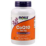 Now Foods CoQ10 With Hawthorn Berry 100 mg, Suplement diety z koenzymem Q10 i głogiem, Kapsułki