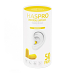Haspro Tube, Stopery do uszu piankowe, Kolor żółty