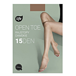 Life Collant Open Toe 15 Den Natural Taglia 2