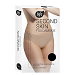 Life Figi Damskie Laserowo Cięte z Silikonem Rozm.Xl Nero