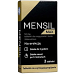 Mensil Max 50 mg Lek na zaburzenia erekcji, 2 tabl.