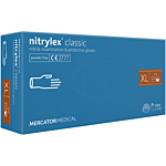 Nitrylex Classic Rękawice nitrylowe bezpudrowe rozmiar XL (9-10) kolor niebieski