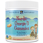Nordic Naturals Nordic Gummies Tangerine Treats Kwasy Omega-3 dla dzieci, 120 szt. 