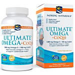 Nordic Naturals Ultimate Omega + CoQ10 1280 mg, Suplement diety z kwasami omega-3 i koenzymem Q10, Kapsułki
