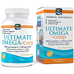 Nordic Naturals Ultimate Omega + CoQ10 1280 mg, Suplement diety z kwasami omega-3 i koenzymem Q10, Kapsułki