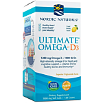 Nordic Naturals Ultimate Omega D3 1280 mg, Smak cytrynowy, Kapsułki