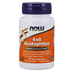 New Foods Acidophilus 4x6, Suplement diety zawierający żywe kultury bakterii, Kapsułki