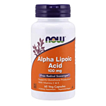 Now Foods Kwas alfa-liponowy, witamina C i witamina E 100 mg, Kapsułki