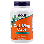 Now Foods Cal-Mag Caps, Preparat na wzmocnienie kości, Kapsułki