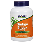 Now Foods Ginkgo Biloba 60 mg, Kapsułki