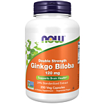 Now Foods Ginkgo Biloba Double Strength 120 mg, Kapsułki