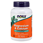 Now Foods Magnesium & Calcium with Zinc and Vitamin D3, Zestaw witamin i minerałów, Tabletki