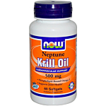 Now Foods Neptune Krill Oil 500 mg, Olej z kryla z kwasami omega-3, Kapsułki