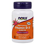 Now Foods Vitamin D-3 2000 IU, Suplement diety z witaminą D3, Kapsułki