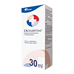 Oktaseptal (0,10 g + 2,00 g)/100 g aerozol na skórę, 30 ml