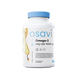 Osavi Omega-3 Olej Rybi 1000 mg, Smak cytrynowy, Kapsułki