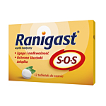 Ranigast S-O-S, Łagodzenie objawów refluksu żołądkowo-przełykowego, Tabletki do ssania