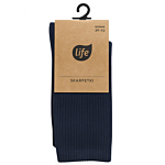 Life Calzini sportivi da uomo blu navy taglia 43-46