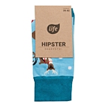 Life Skarpetki Hipster wzór Mikołaj rozm.43-46 1 para
