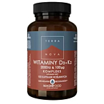 Terranova, Witaminy D3 2000 IU + K2 100 mcg Kompleks, Kapsułki