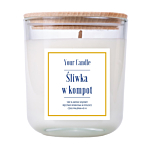Your Candle Świeca zapachowa sojowa Śliwka w Kompot, 210 ml