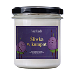 Your Candle Świeca zapachowa sojowa Śliwka w Kompot, 300 ml