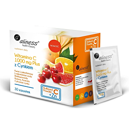 Aliness Witamina C 1000 mg z cynkiem plus 30 saszetek