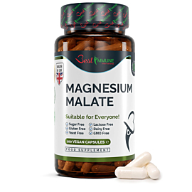Best Immune Magnez Naturalny Jabłczan Magnezu 500mg Produkt najwyższej jakości 100 wegańskich kapsułek Idealne proporcje Zwiększona biodostępność