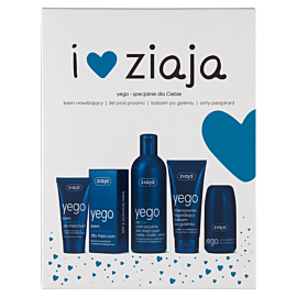Ziaja Yego Zestaw: Krem nawilżający + Balsam po goleniu + Dezodorant + Żel 3w1
