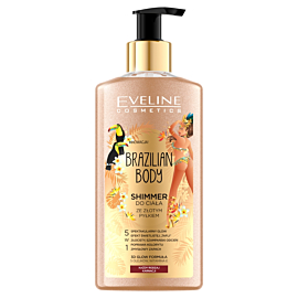 Eveline Brazilian Body Shimmer do ciala ze złotym pyłem