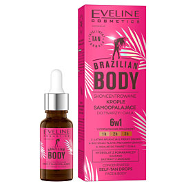 Eveline Cosmetics Brazilian Body Krople samoopalające 6w1