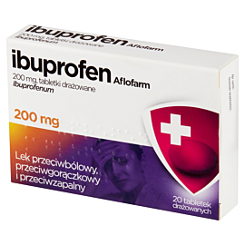 Ibuprofen Aflofarm Tabl. Drażowane 200 mg, 20 szt.