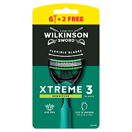 Wilkinson Xtreme3 Sensitive 6+2 Gratis
