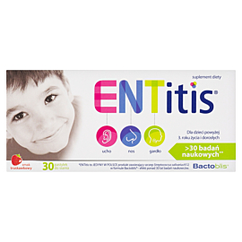 Entitis  Pastylki do ssania, Smak truskawkowy